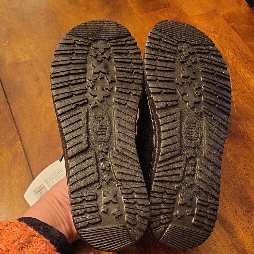 NWT Hey Dude Women's Wendy Black Stardust Slip-On Loafers - Picture 7 of 8